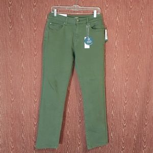 NWT WARP & WEFT AMS AMSTERDAM SLIM CAMO GREEN MEN'S SIZE 30×30